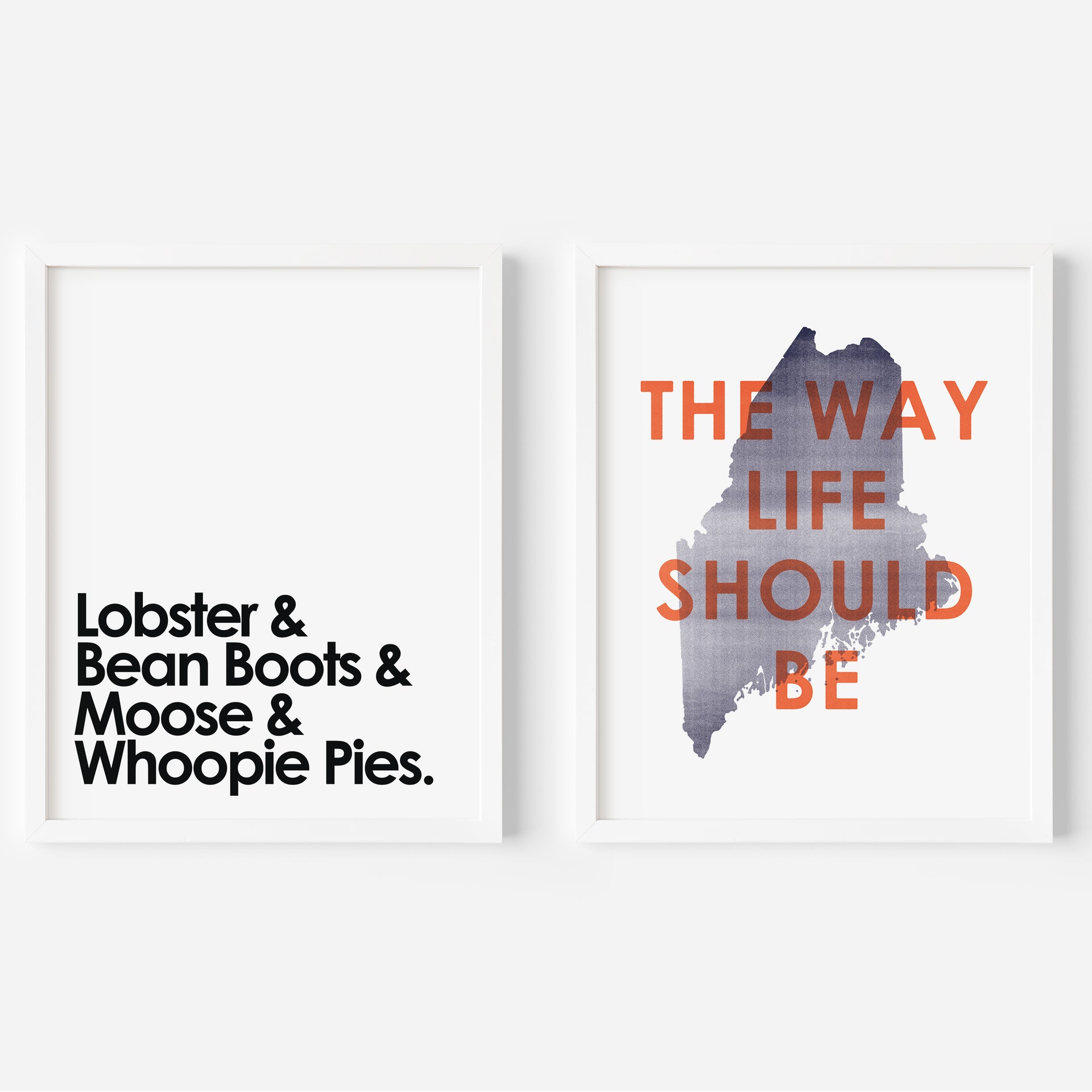 'The Way Life Should Be' Maine Art Print and Lobster Art Print