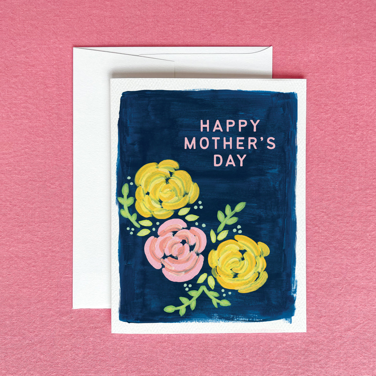 Happy Mother's Day Navy Floral Greeting Card