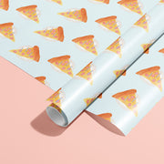 Roll of pizza-themed wrapping paper