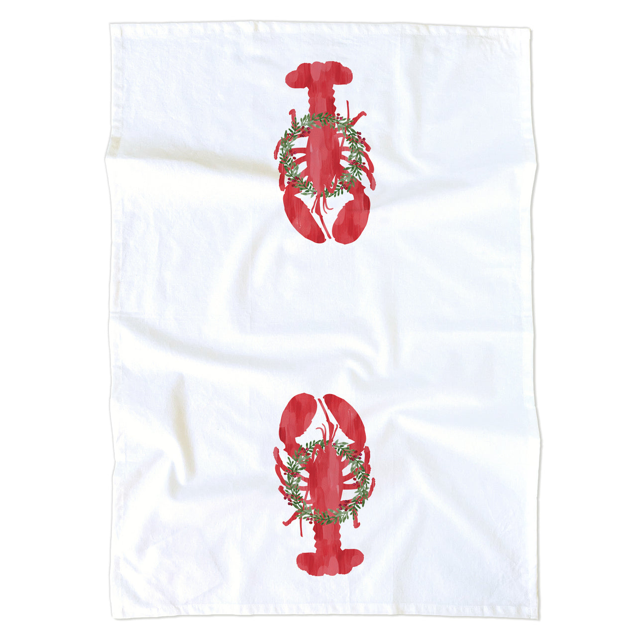 Holiday Lobster Tea Towel