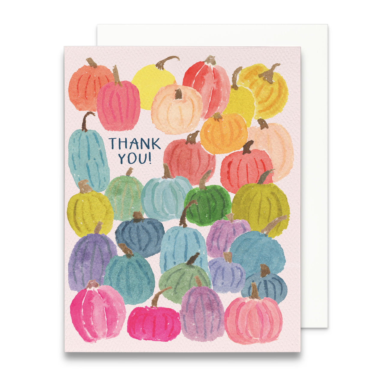 Colorful Pumpkins Thank You Greeting Card