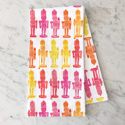 Colorful Nutcrackers Holiday Tea Towel by Gert & Co