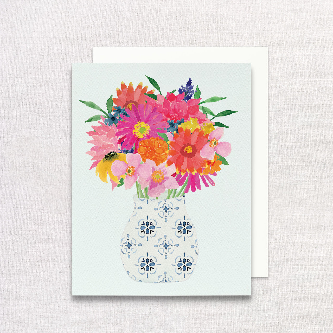 Bright Floral Bouquet Greeting Cards, Set of 6