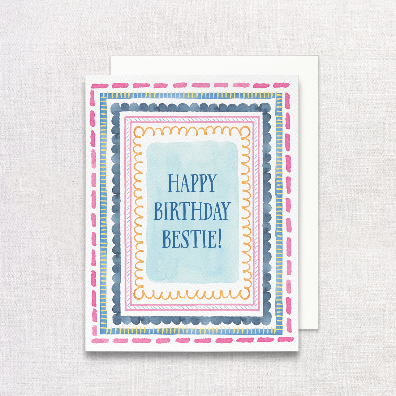 Happy Birthday Bestie Greeting Card by Gert & Co