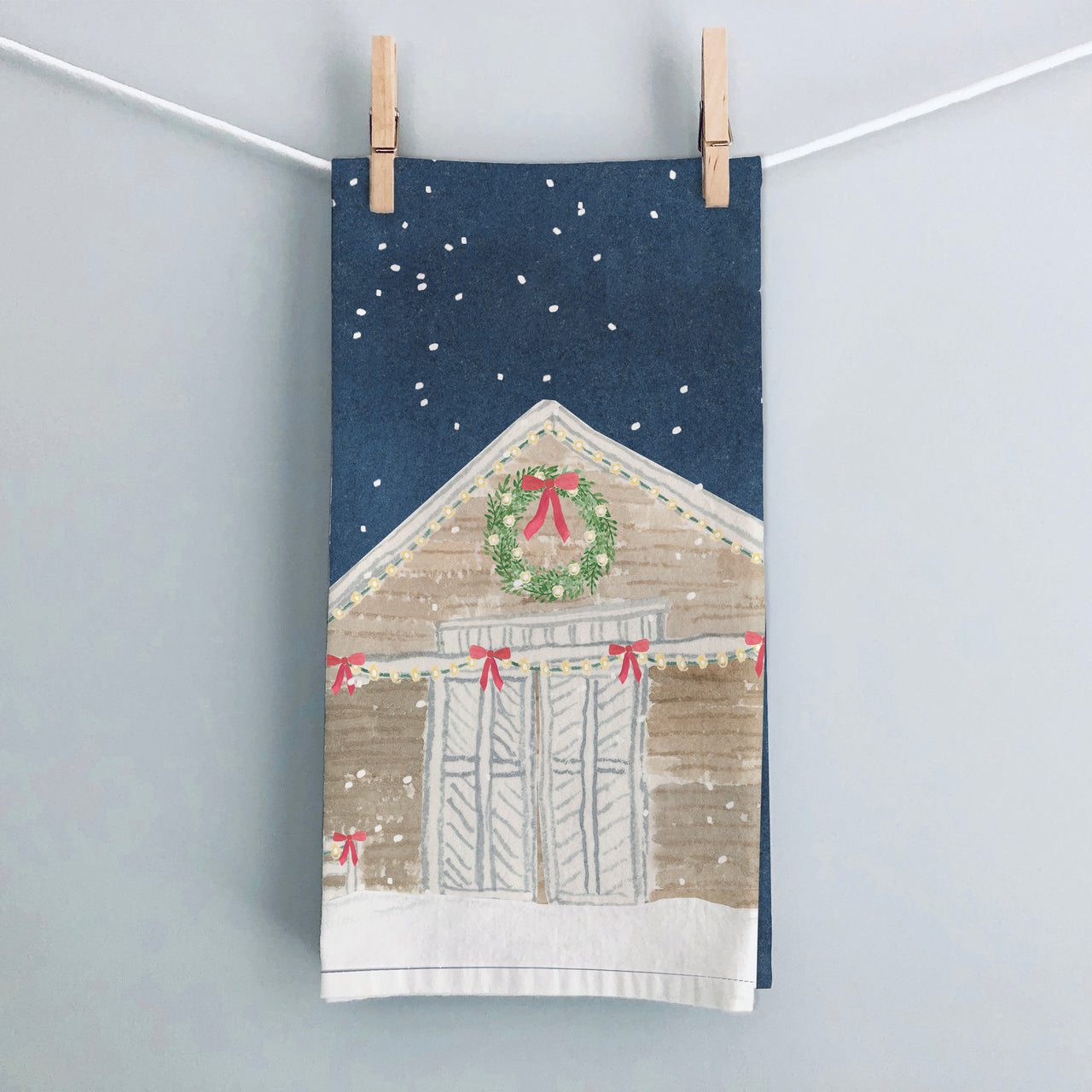 Holiday Barn Tea Towel