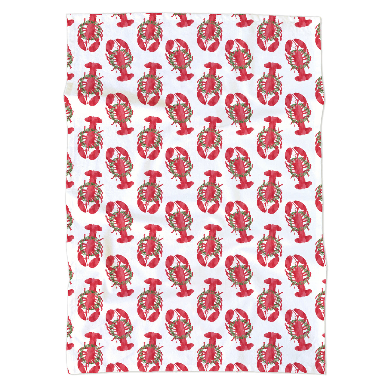 Holiday Lobsters Tea Towel