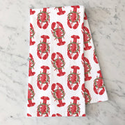 Holiday Lobsters Tea Towel Tea Towel by Gert & Co