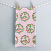 Peace Wreath Holiday Tea Towel by Gert & Co