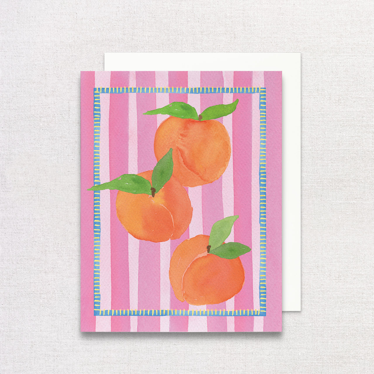 Watercolor Peaches Greeting Card