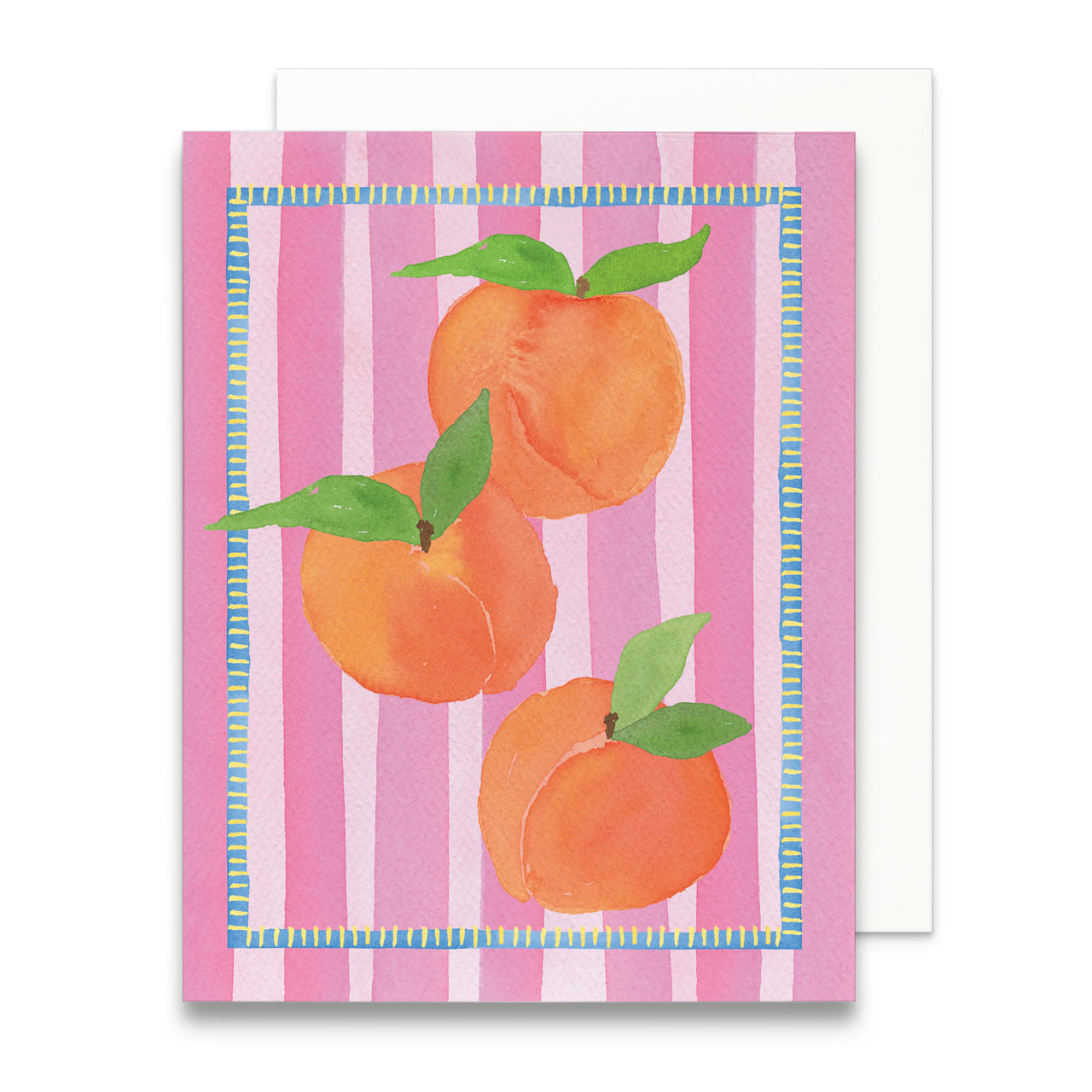 Watercolor Peaches Greeting Card