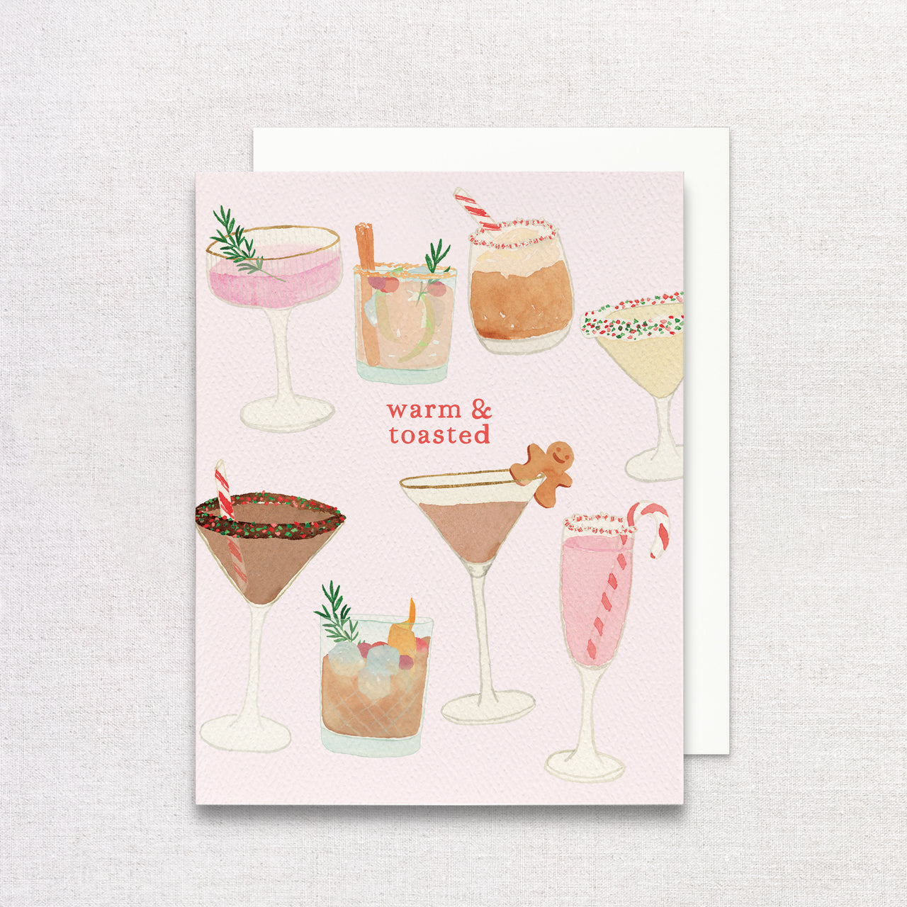 Holiday Cocktails Greeting Card by Gert & Co