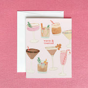 Holiday Cocktails Greeting Card by Gert & Co