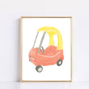 Retro Children's Car Art Print by Gert & Co