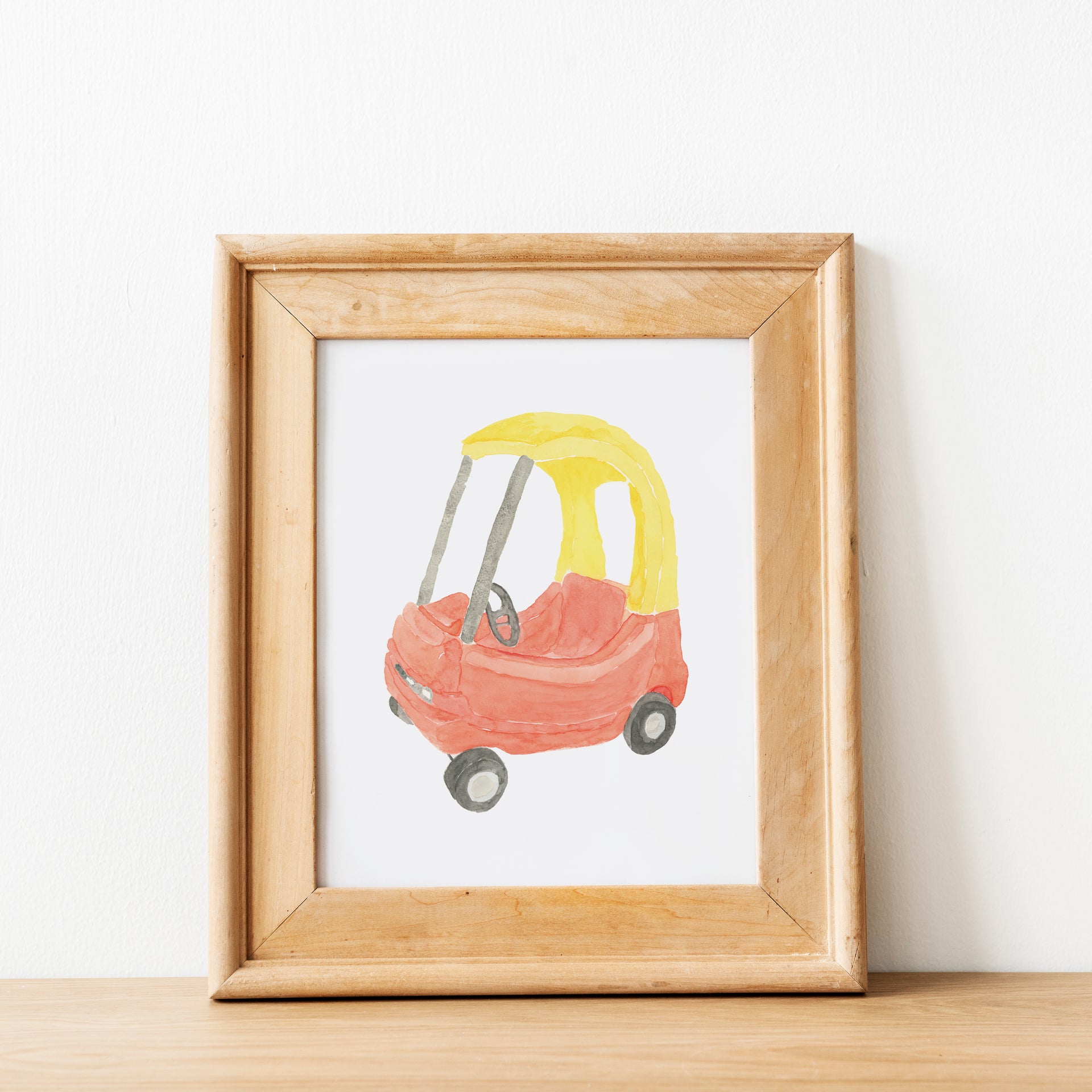 Retro Children's Car Art Print by Gert & Co