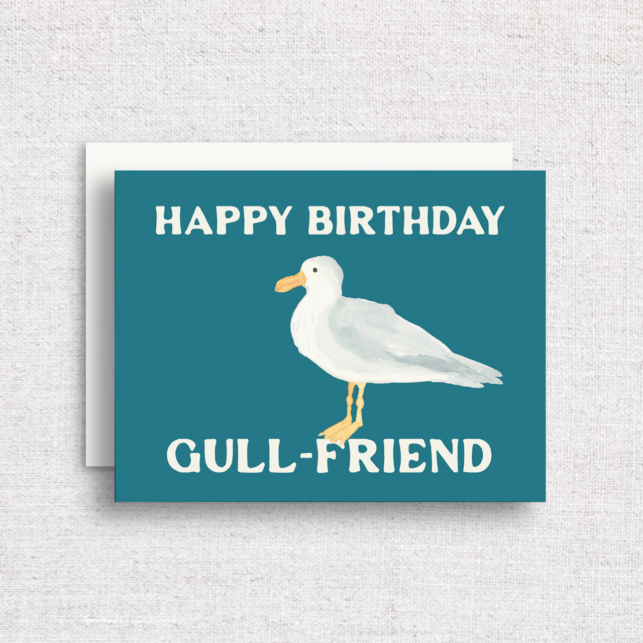 Happy Birthday Gull-Friend Greeting Card Greeting Card by Gert & Co