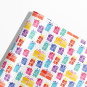 Colorful Watercolor Presents Gift Wrap by Gert & Co