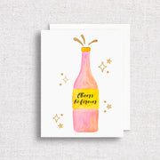 "Cheers to Forever" Champagne Greeting Card