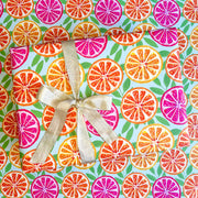 Bright Citrus Gift Wrap by Gert & Co