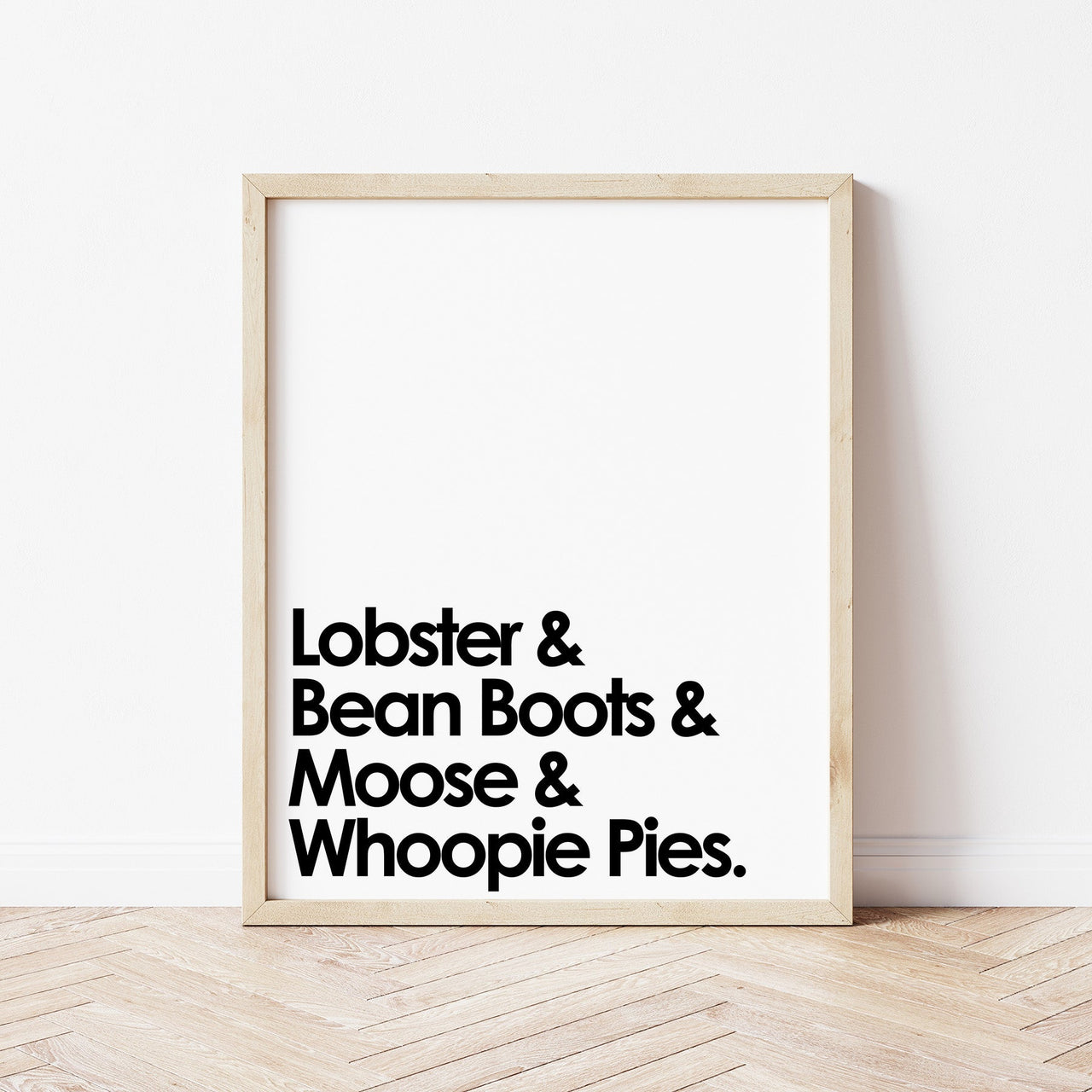 Lobster, Bean Boots, Moose, & Whoopie Pies Print - SECOND QUALITY