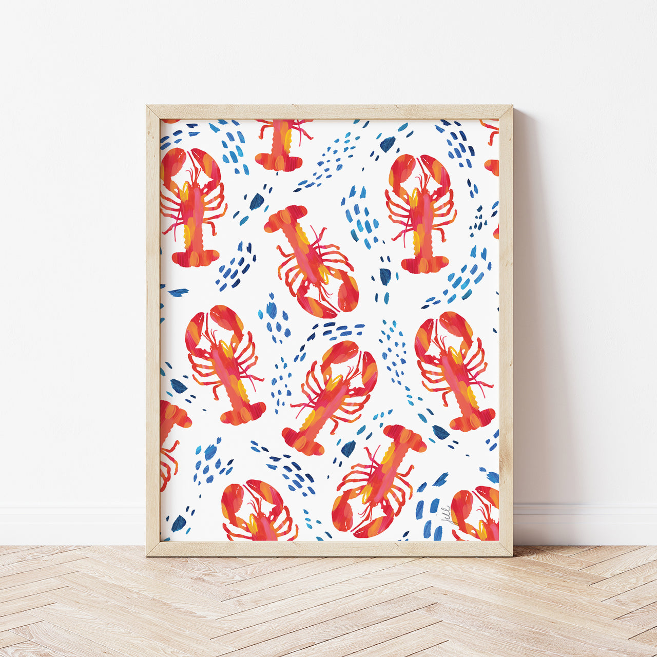 Lobsters in the Surf Art Print