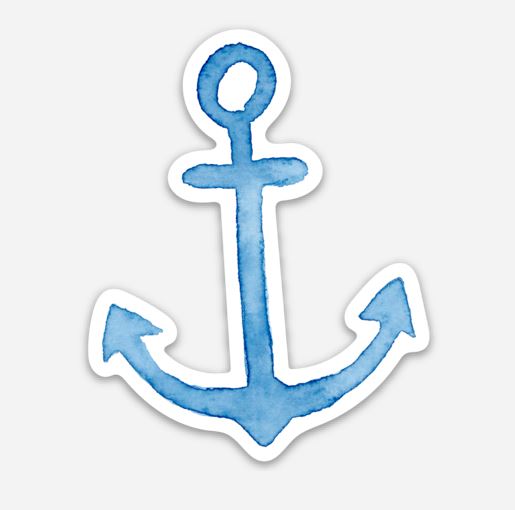 Blue Watercolor Anchor Sticker by gert & co