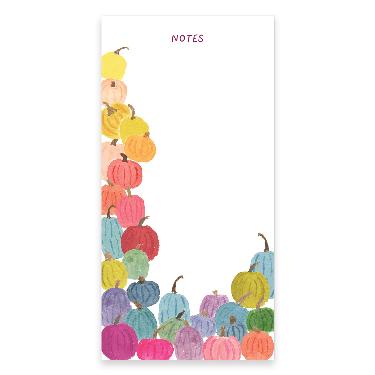 Colorful Pumpkin Notepad