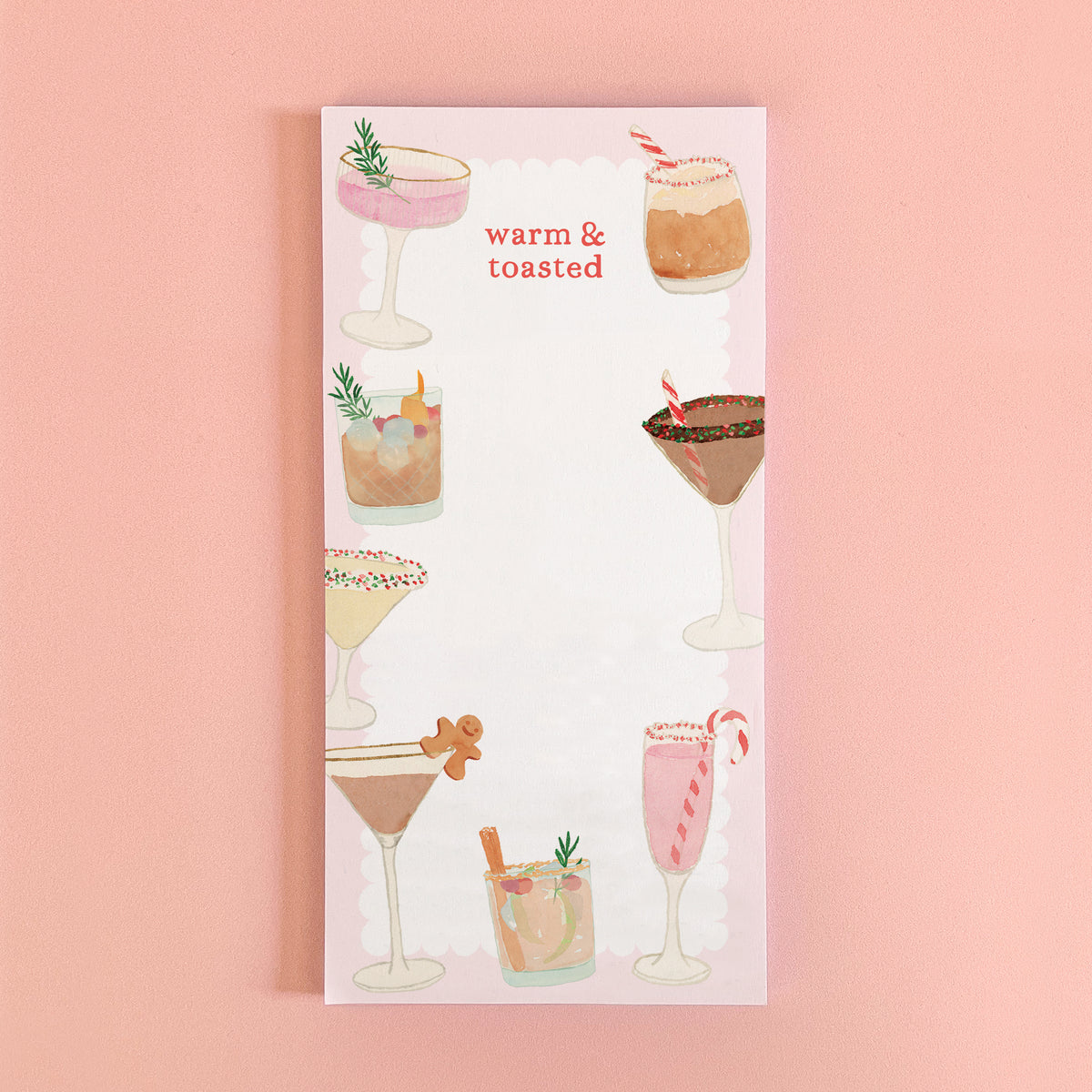 Holiday Cocktails Notepad