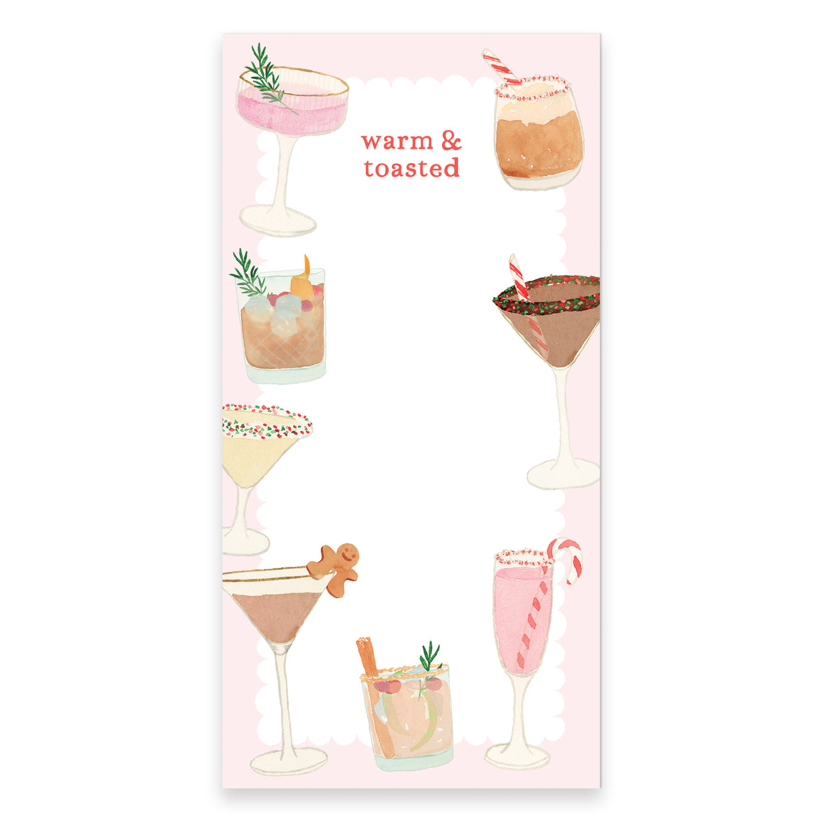 Holiday Cocktails Notepad
