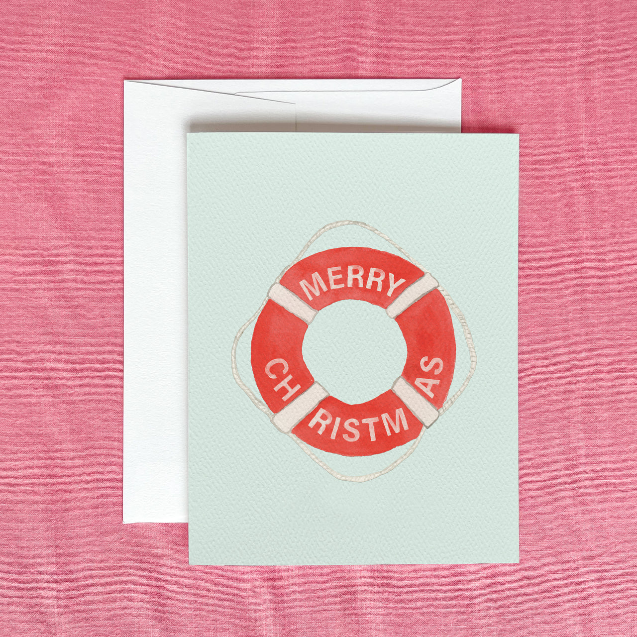 Christmas Life Preserver Greeting Card by Gert & Co