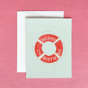Christmas Life Preserver Greeting Card by Gert & Co