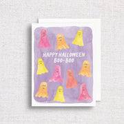 Cute Ghost Halloween Greeting Card by Gert & Co