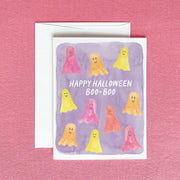 Cute Ghost Halloween Greeting Card by Gert & Co