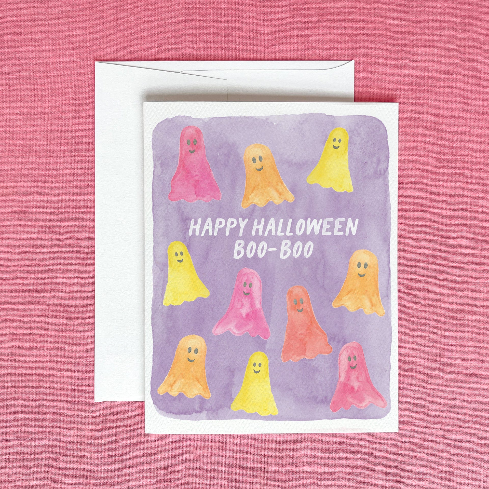 Cute Ghost Halloween Greeting Card by Gert & Co