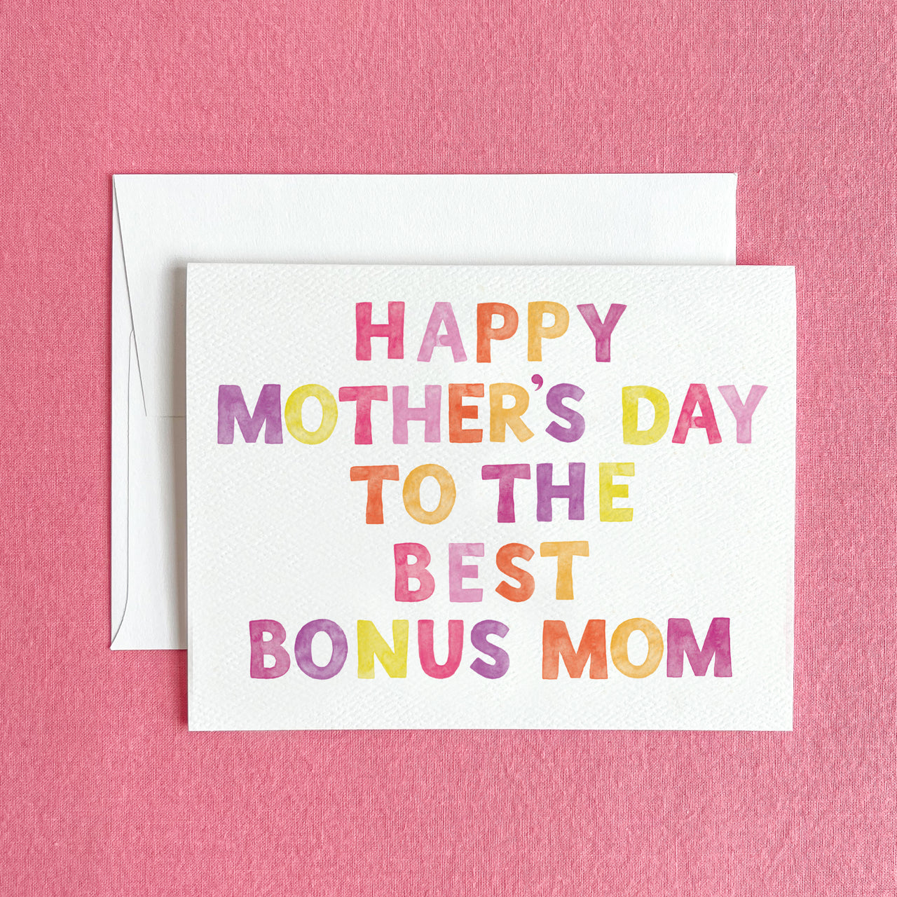 Happy Mother's Day to the Best Bonus Mom Greeting Card
