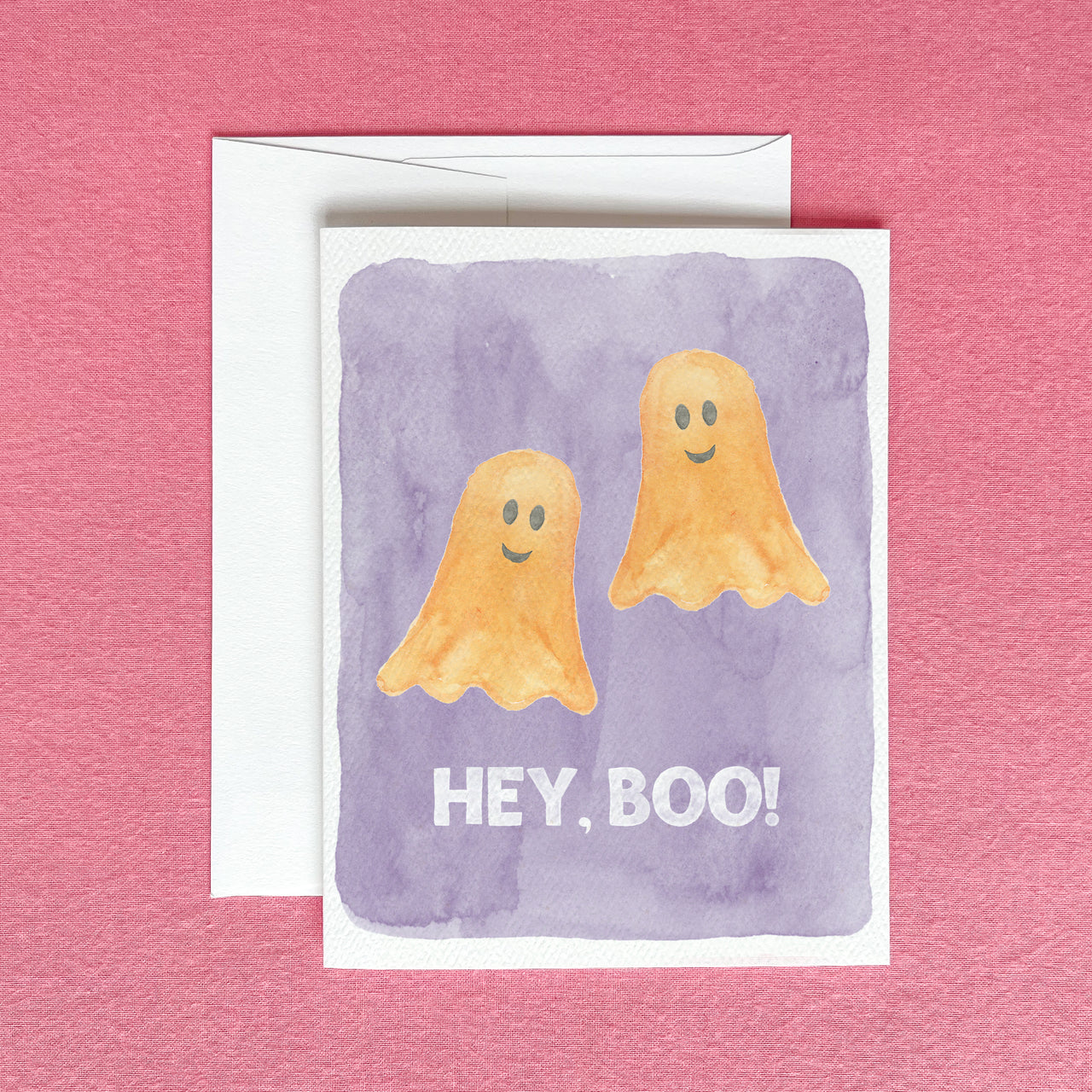 Hey Boo Halloween Greeting Card by Gert & Co