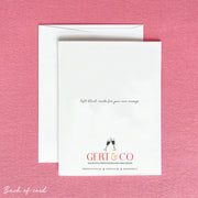 Back of Gert & Co Greeting Card