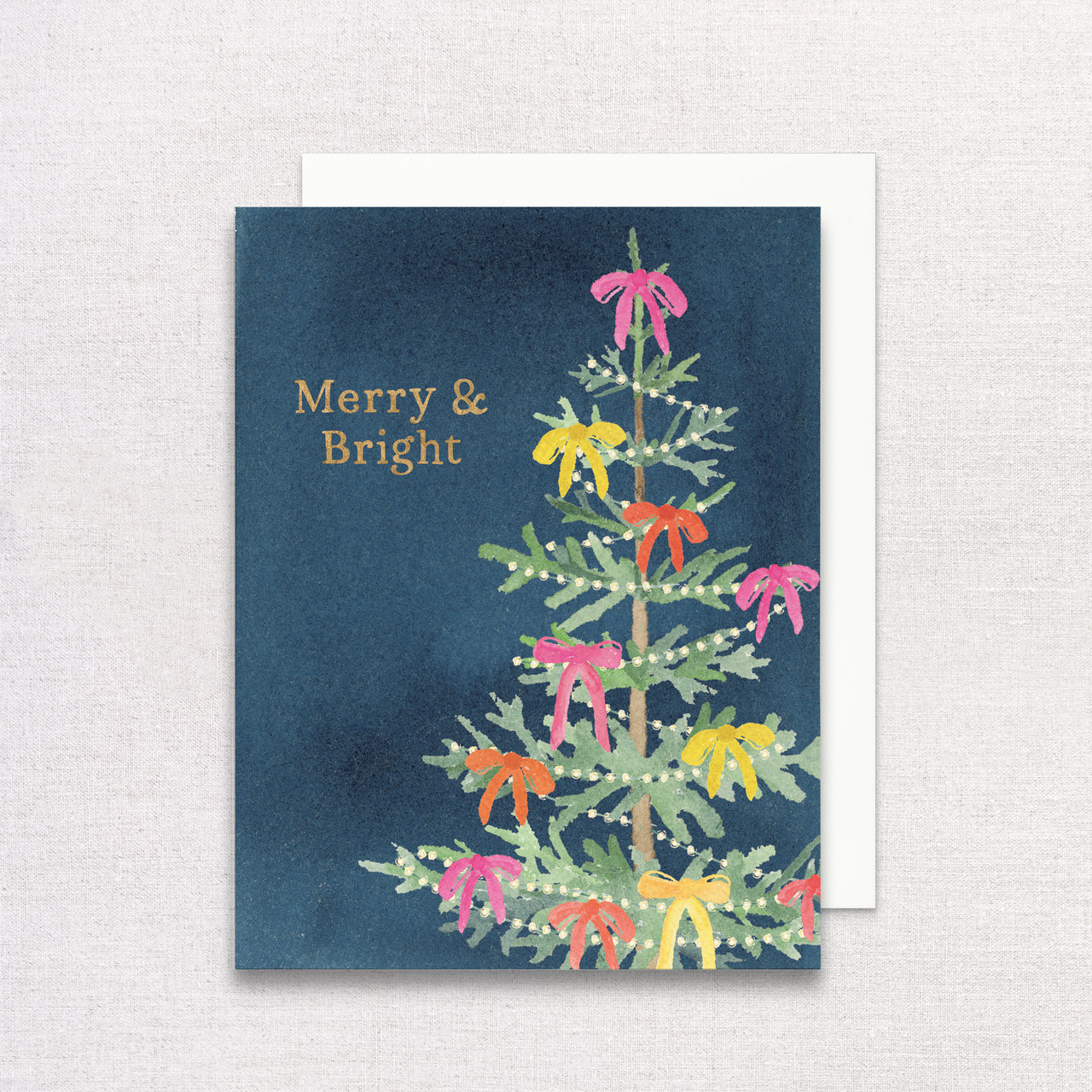 Merry & Bright Holiday Tree Greeting Card by Gert & Co