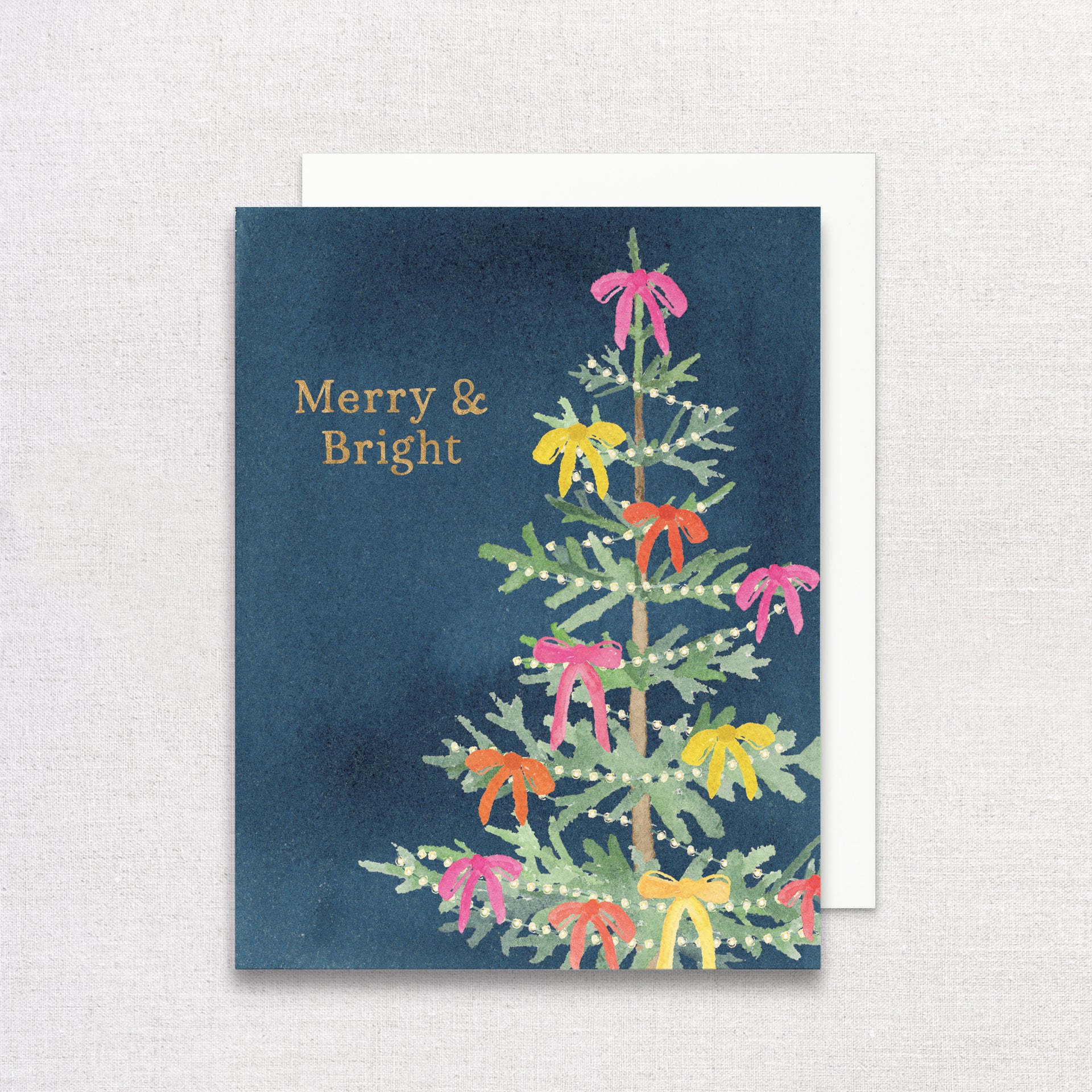 Merry & Bright Holiday Tree Greeting Card by Gert & Co