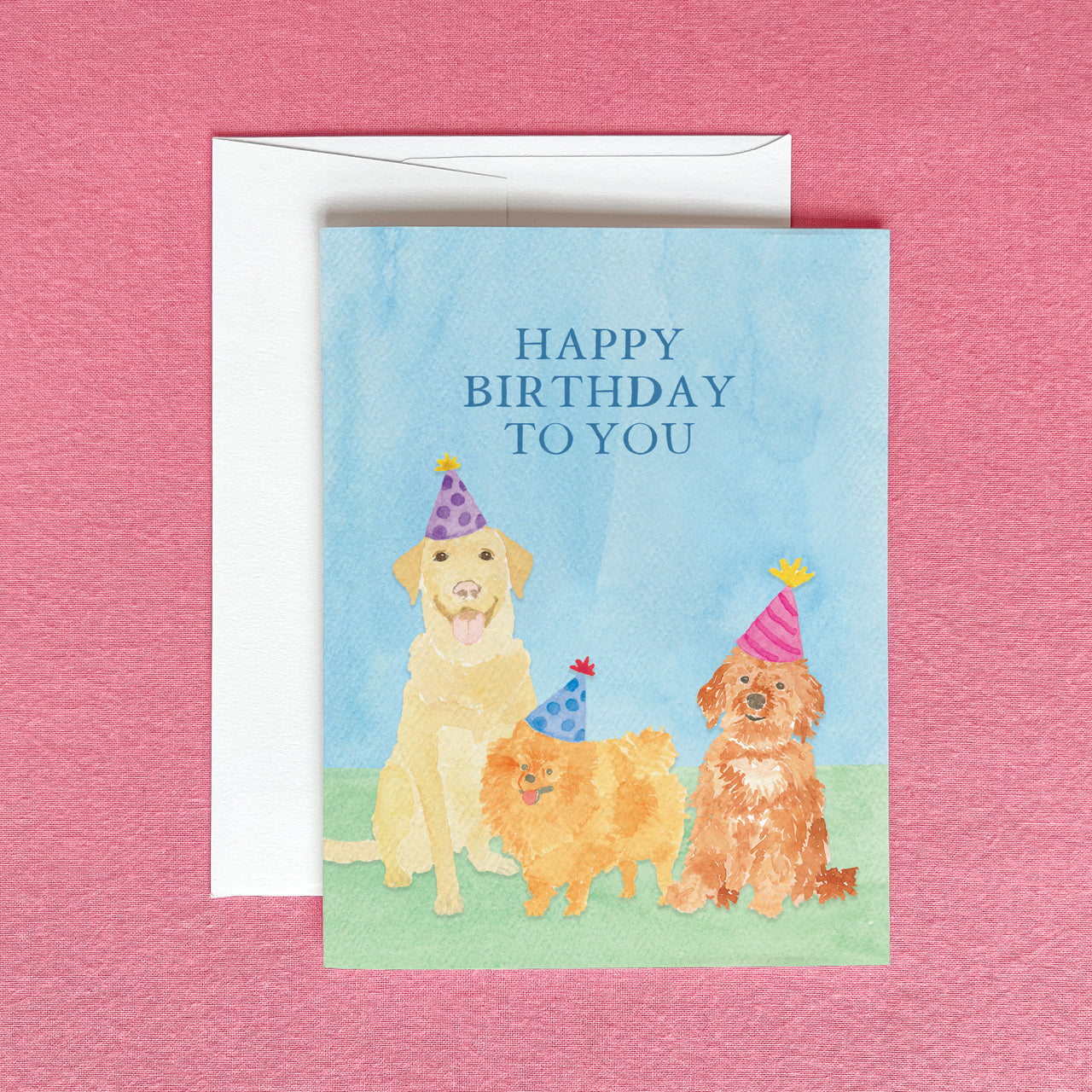 Cute Dogs Birthday Greeting Card