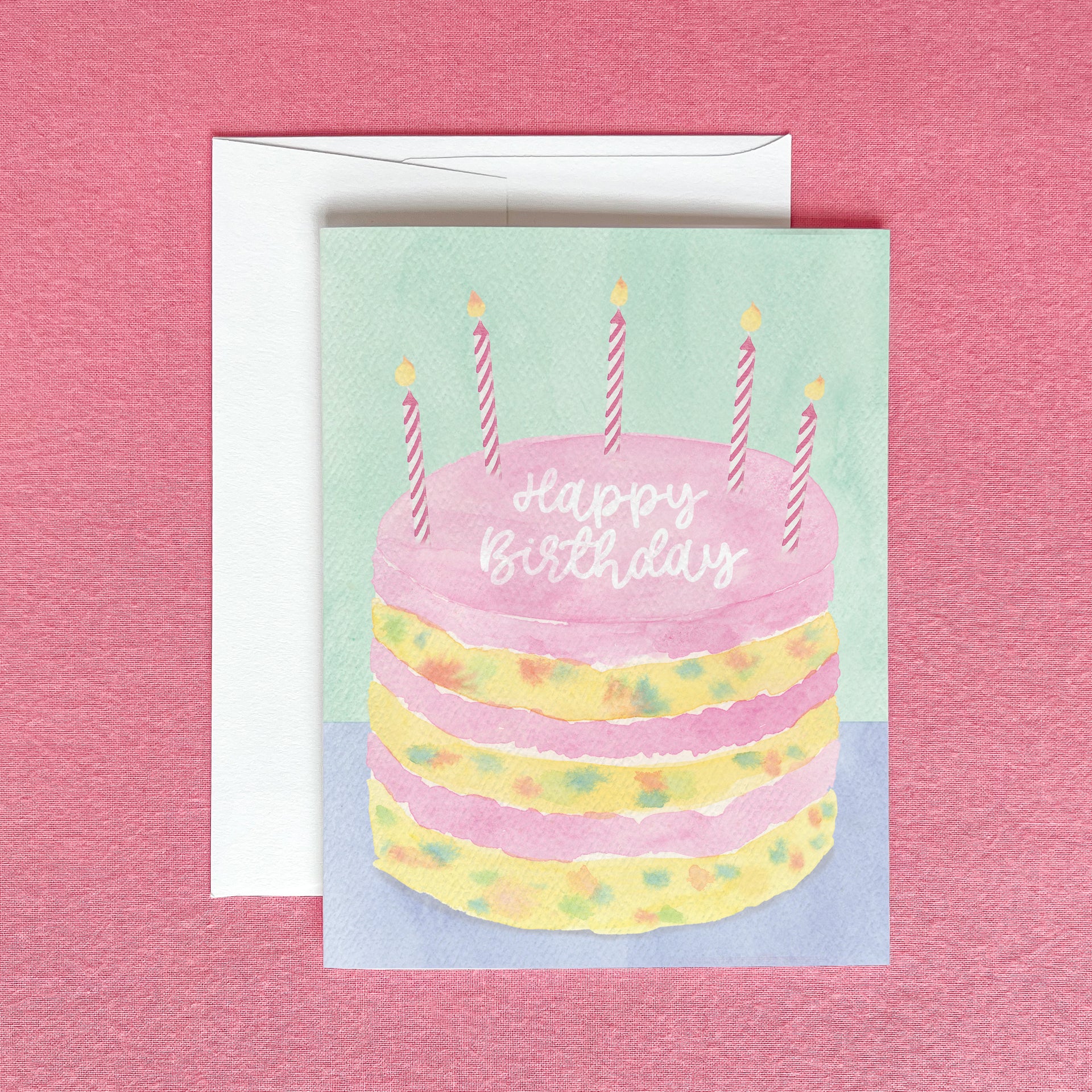 Funfetti Birthday Cake Greeting Card by Gert & Co
