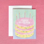 Funfetti Birthday Cake Greeting Card by Gert & Co