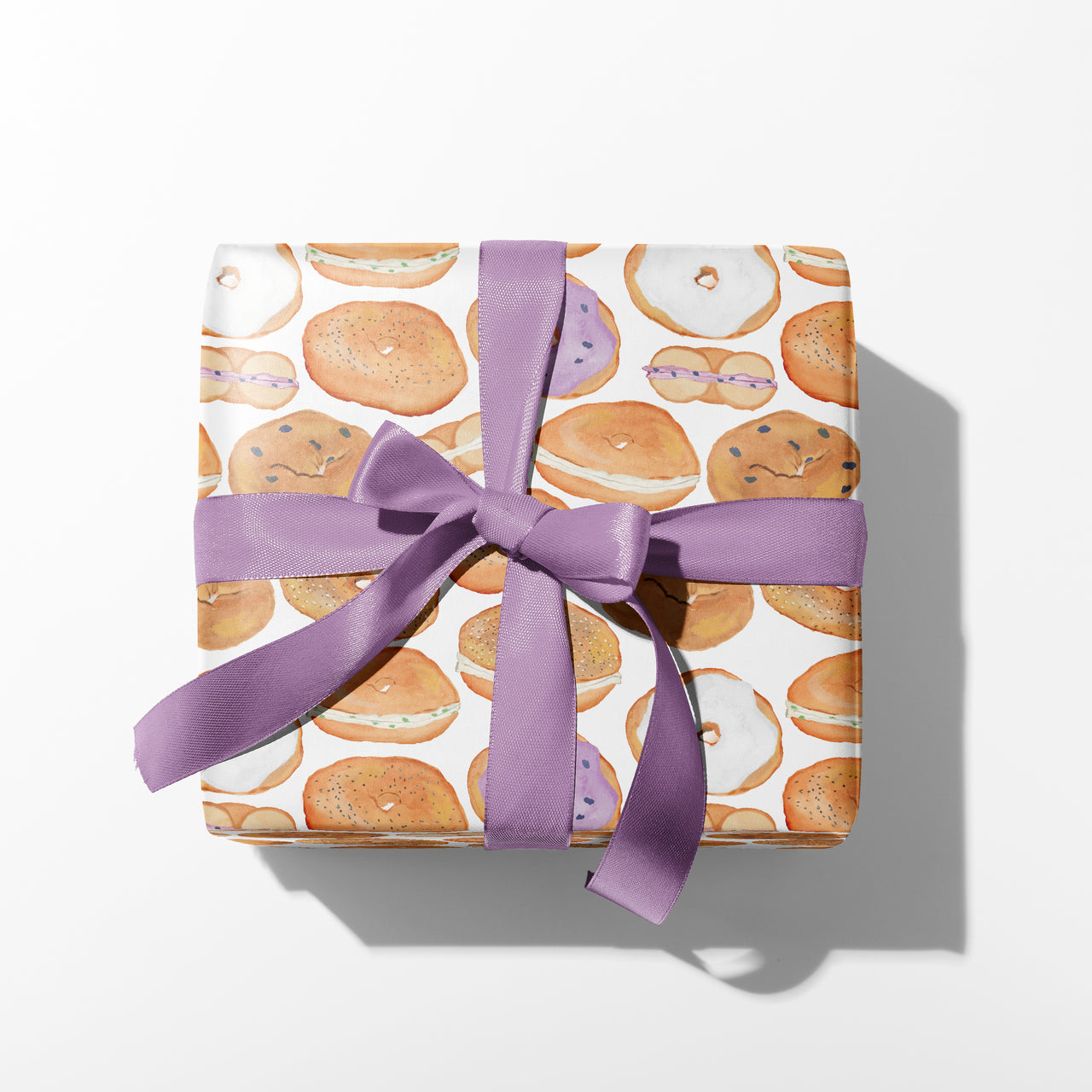 Bagels and Cream Cheese Gift Wrap by Gert & Co