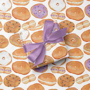 Bagels and Cream Cheese Gift Wrap by Gert & Co
