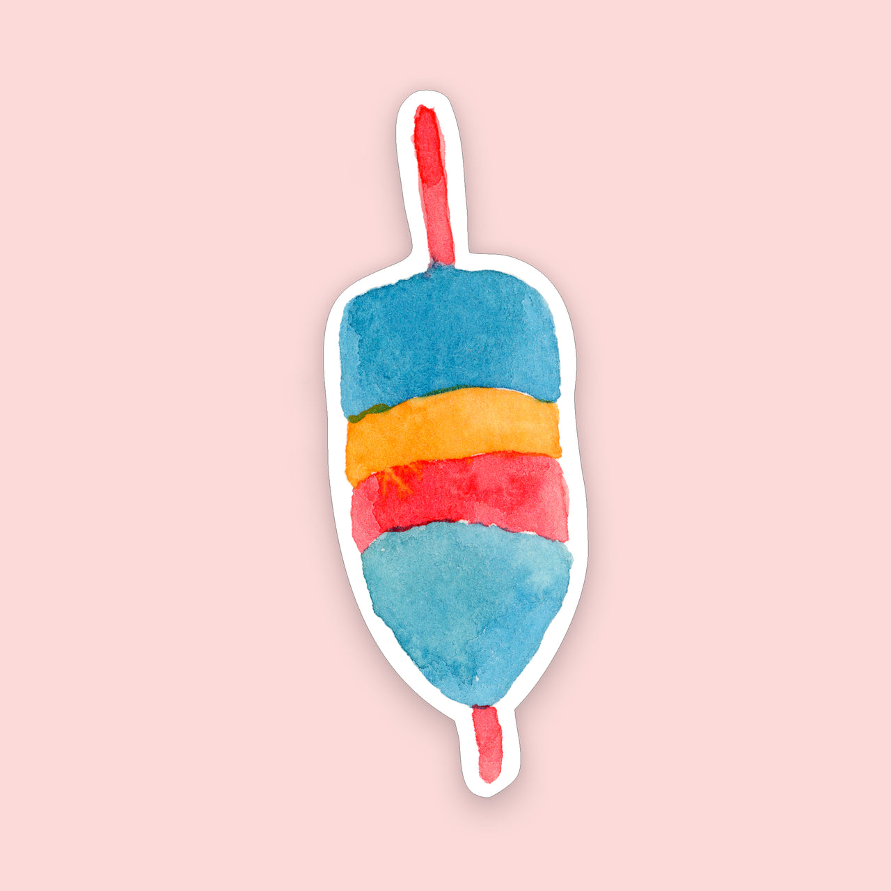 Blue, Yellow and Red Buoy Sticker