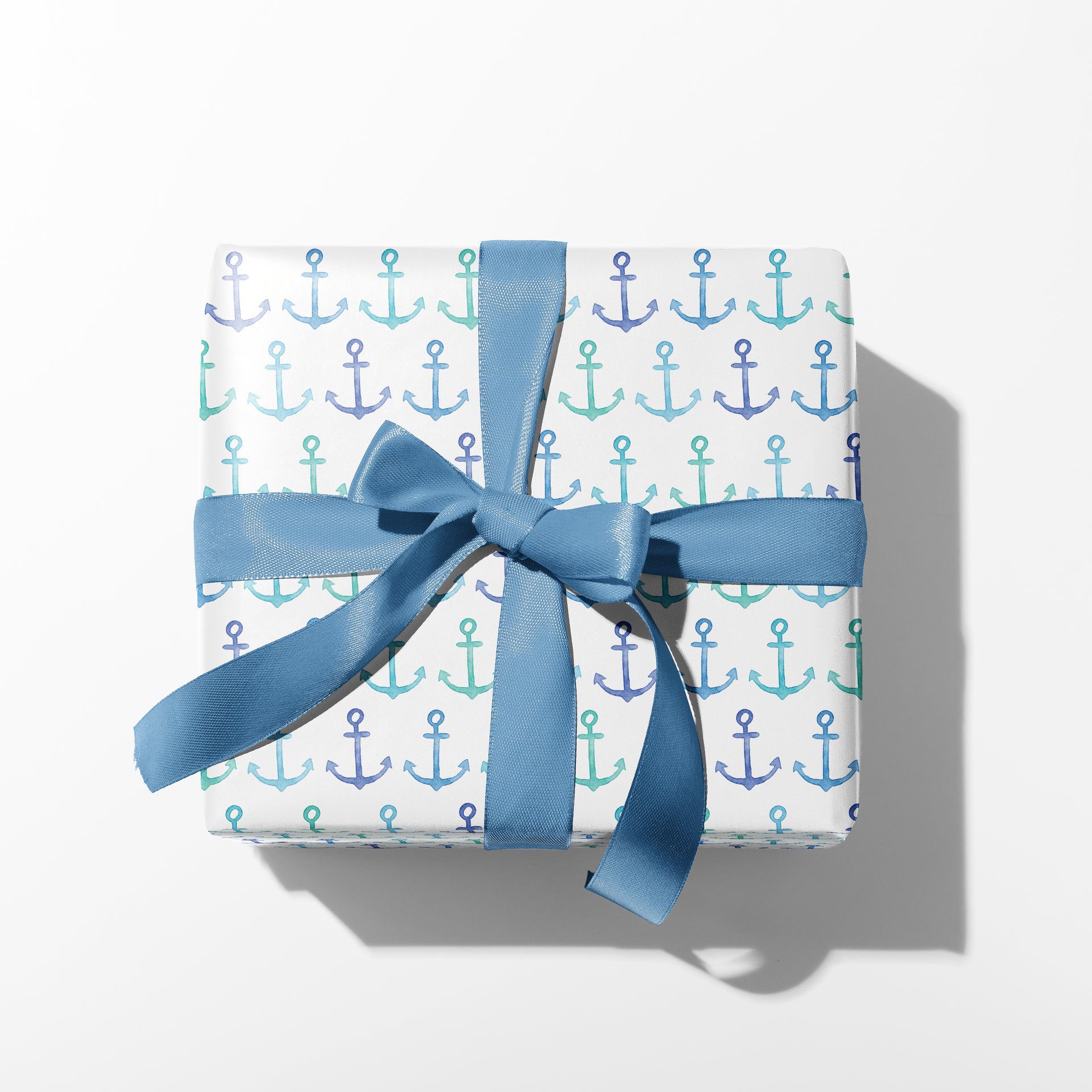 Blue Anchors Gift Wrap by Gert & Co