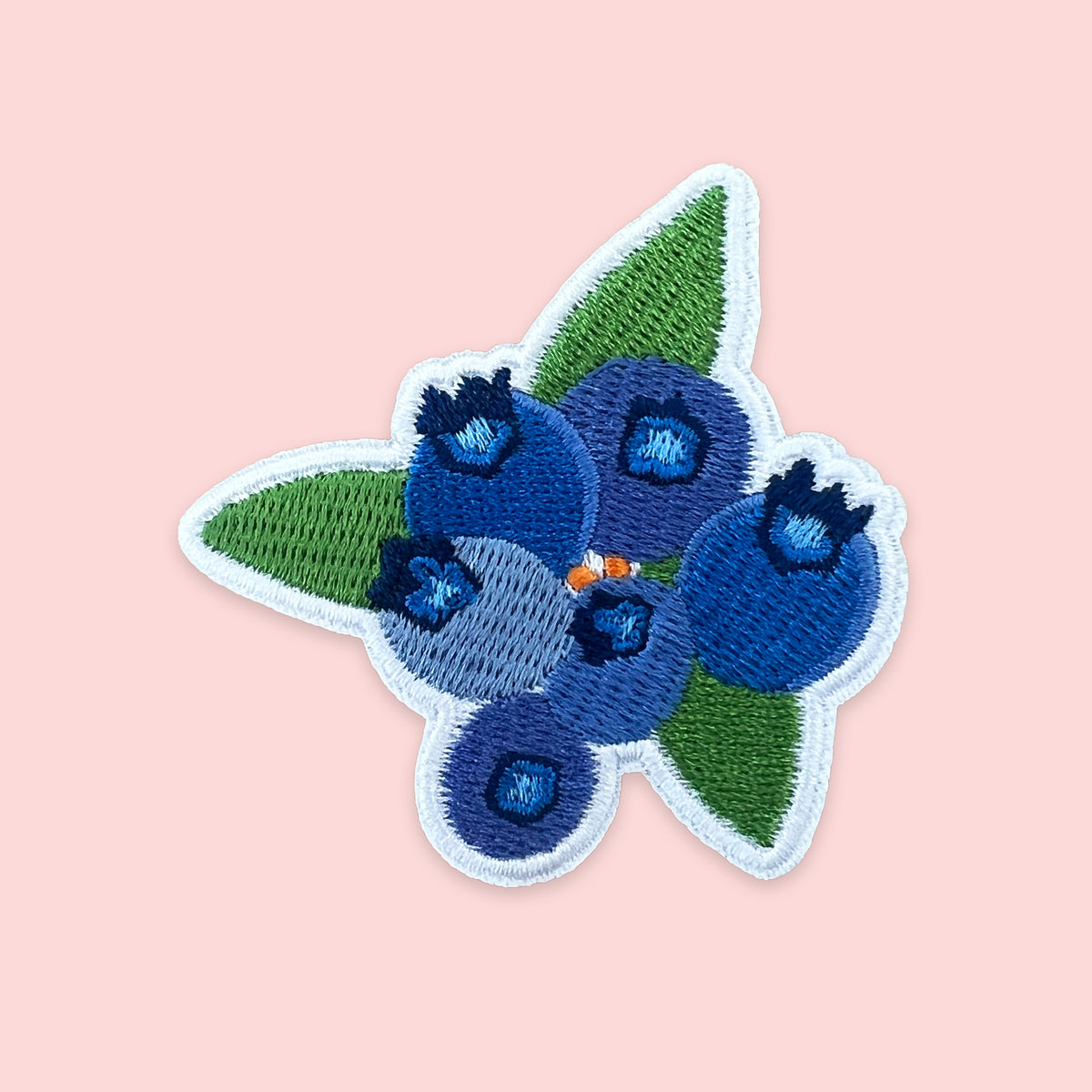Blueberry Iron-On Patch
