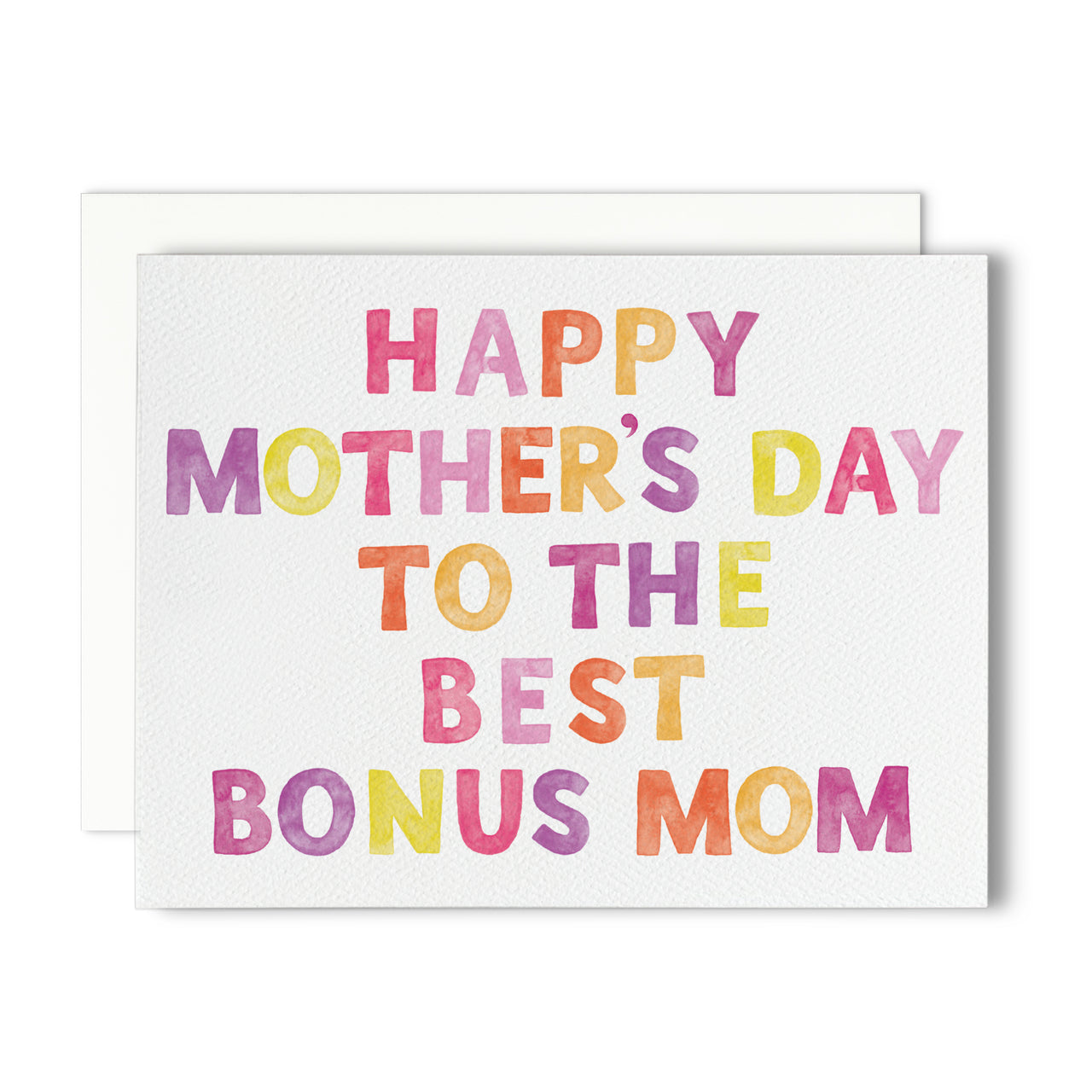 Happy Mother's Day to the Best Bonus Mom Greeting Card