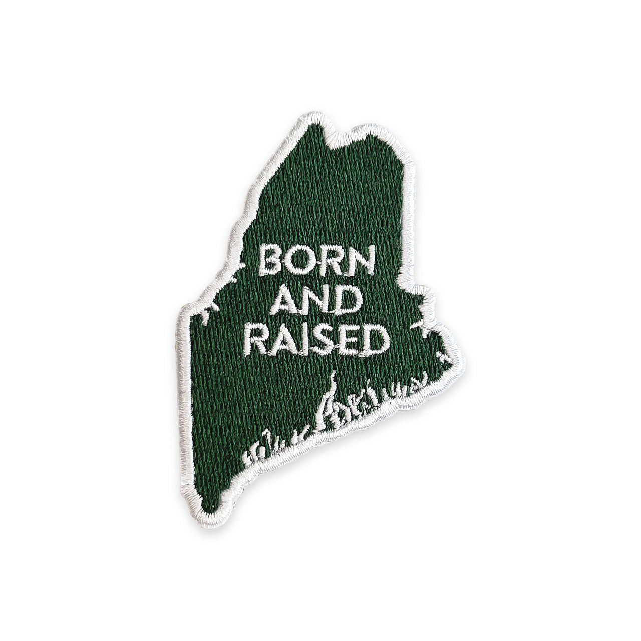 Maine “Born and Raised ” Iron-On Patch