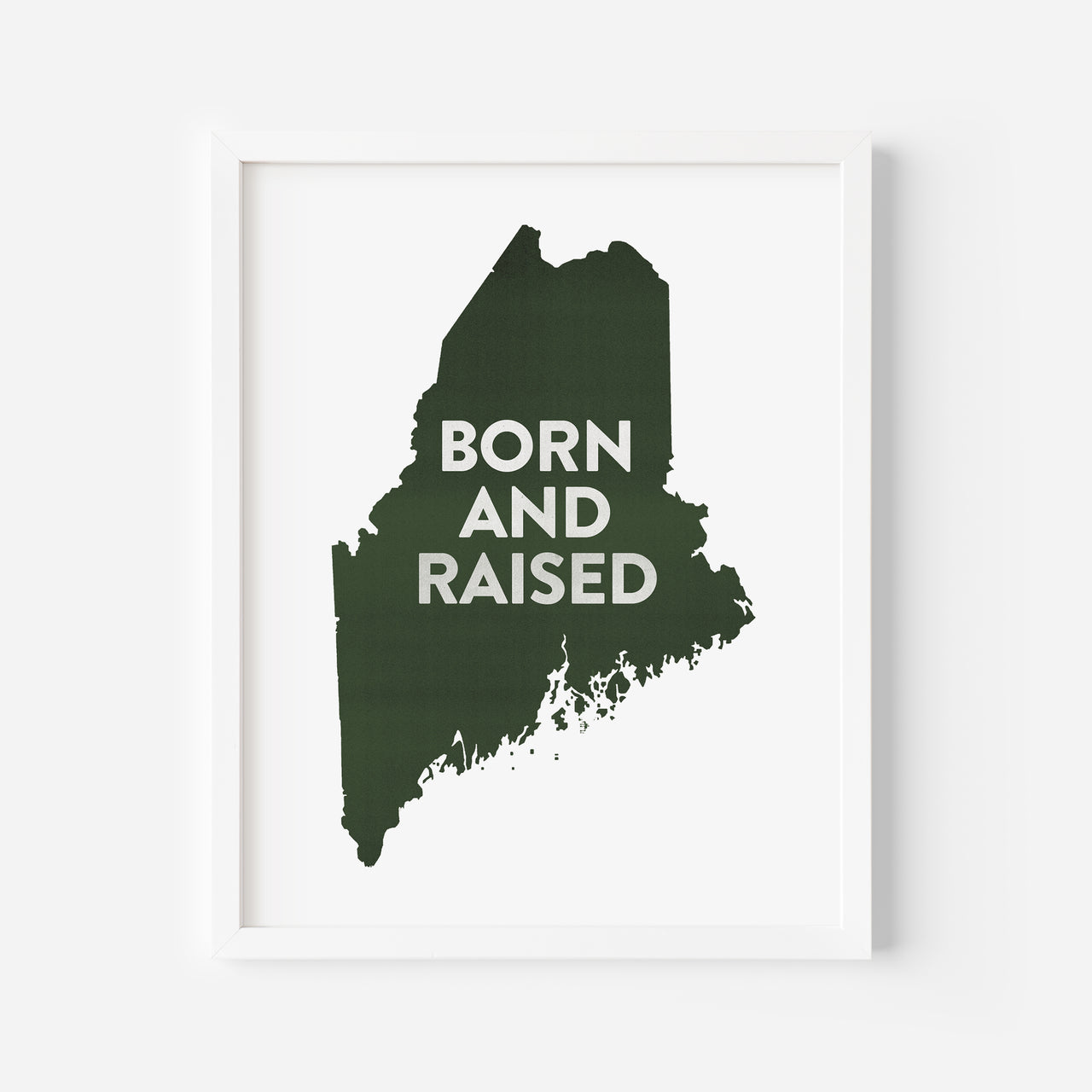 Born and Raised Maine Art Print by Gert & Co