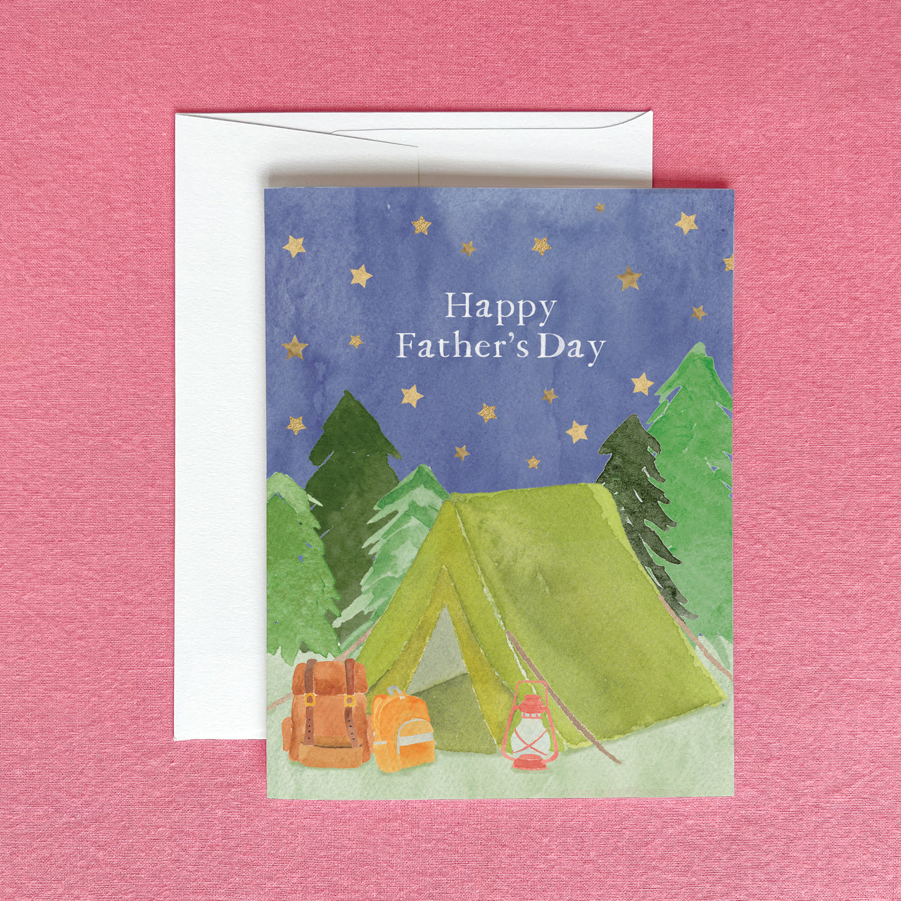 Father's Day Camping Greeting Card by Gert & Co